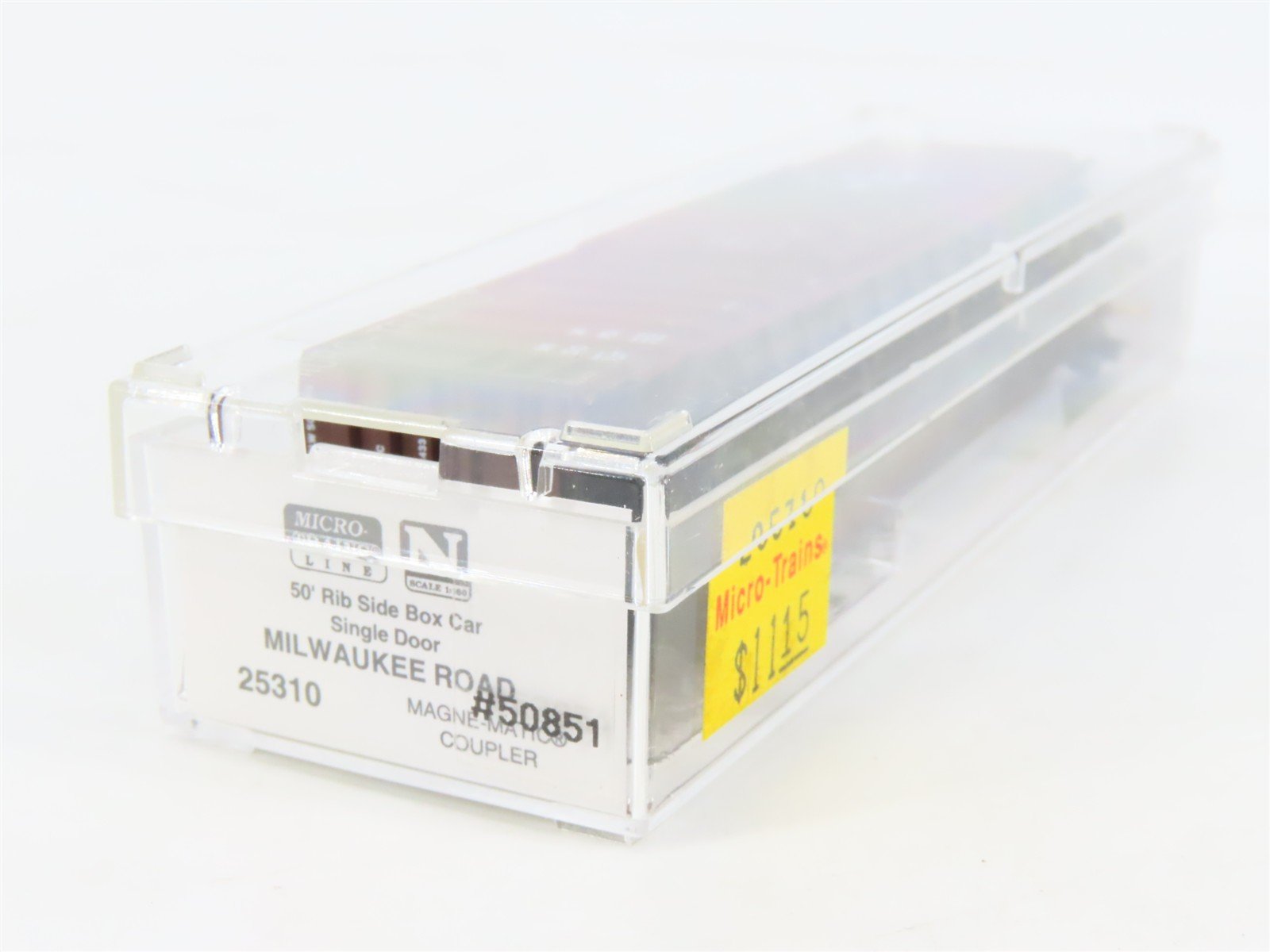 N Scale Micro-Trains MTL 25310 MILW Milwaukee Road 50' Rib Side Box Car #50851