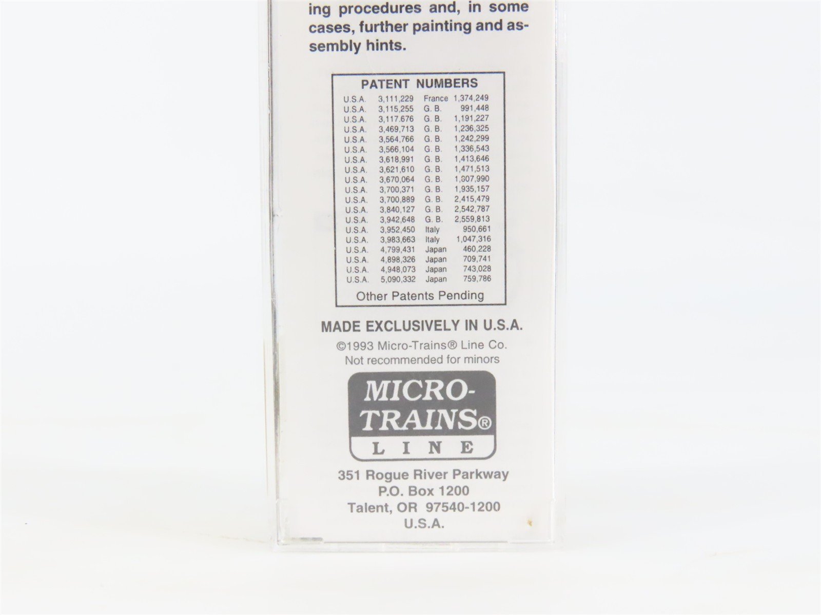 N Scale Micro-Trains MTL 25310 MILW Milwaukee Road 50' Rib Side Box Car #50851
