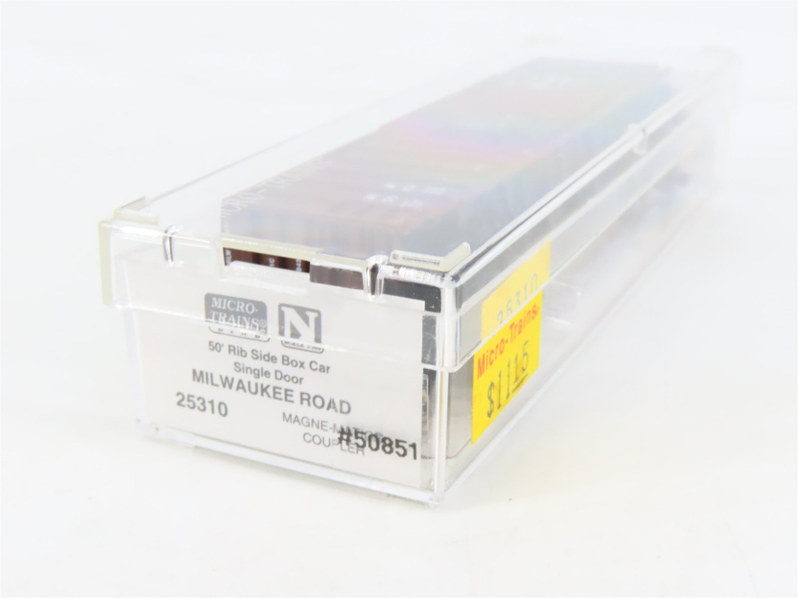 N Scale Micro-Trains MTL 25310 MILW Milwaukee Road 50' Rib Side Box Car #50851
