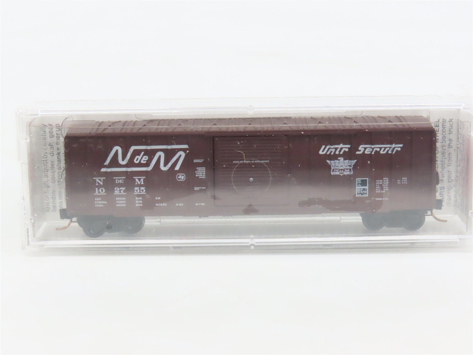 N Scale Micro-Trains MTL 25320 NdeM National de Mexico 50' Box Car #102755