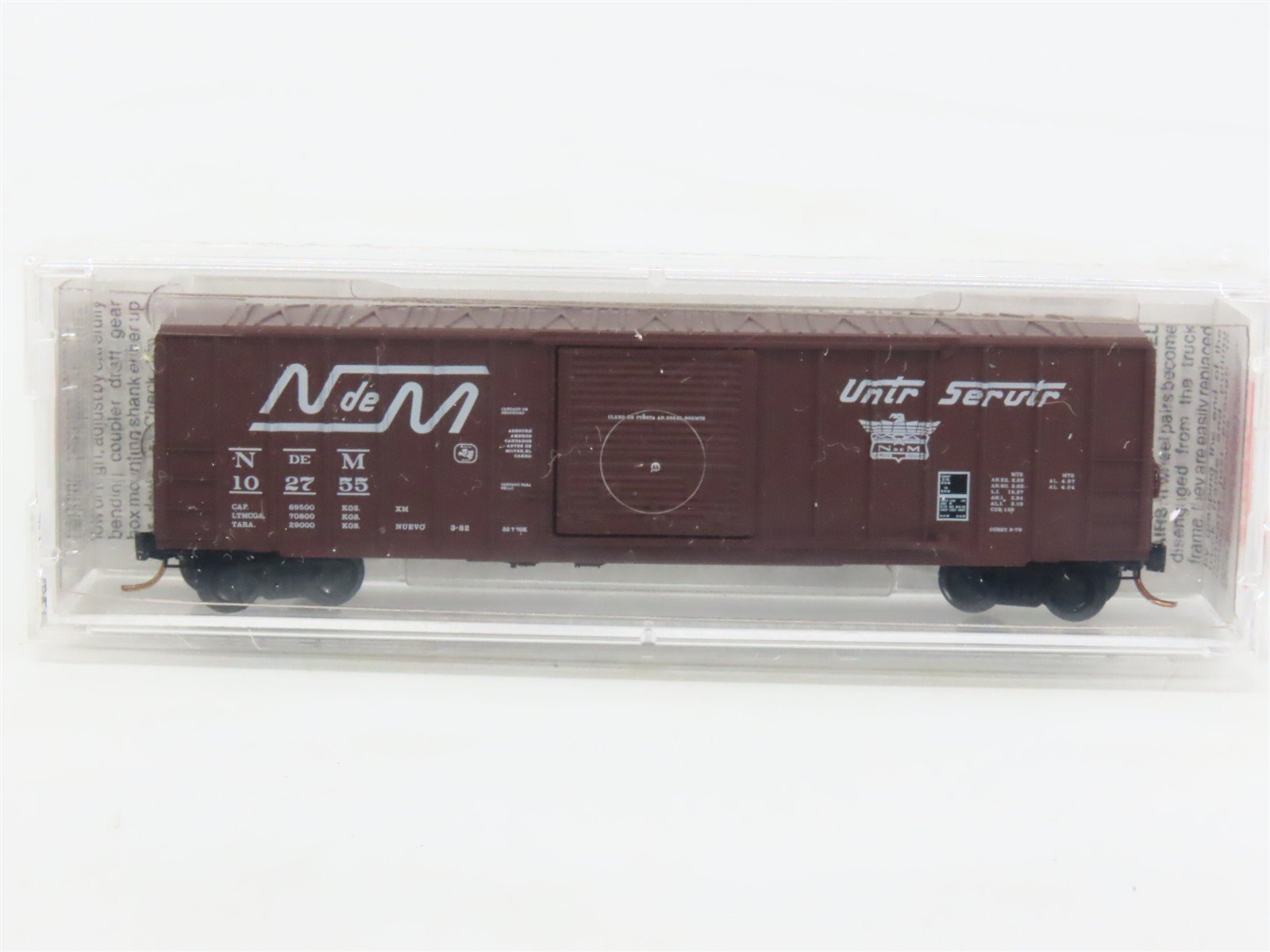 N Scale Micro-Trains MTL 25320 NdeM National de Mexico 50' Box Car #102755