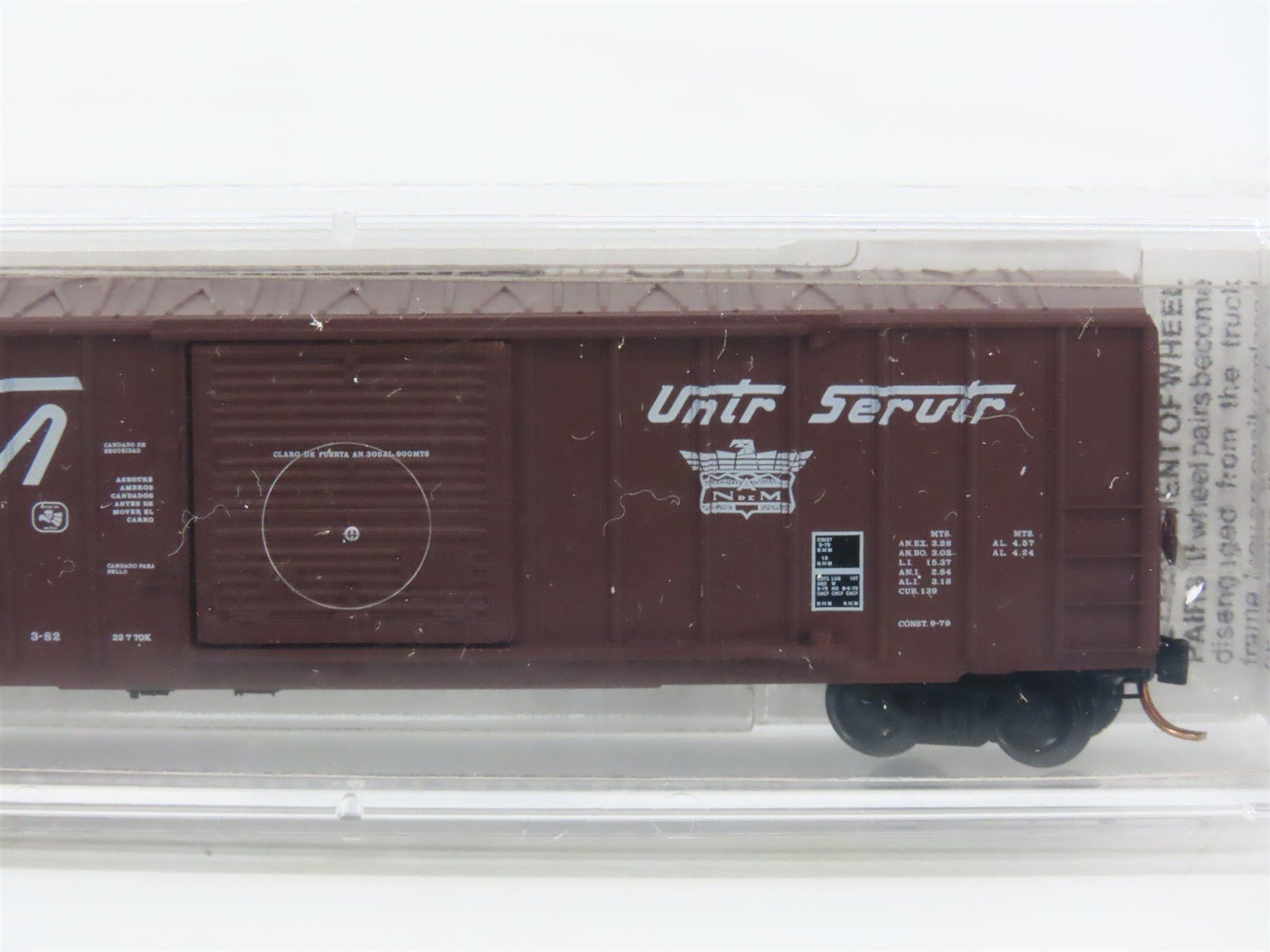 N Scale Micro-Trains MTL 25320 NdeM National de Mexico 50' Box Car #102755