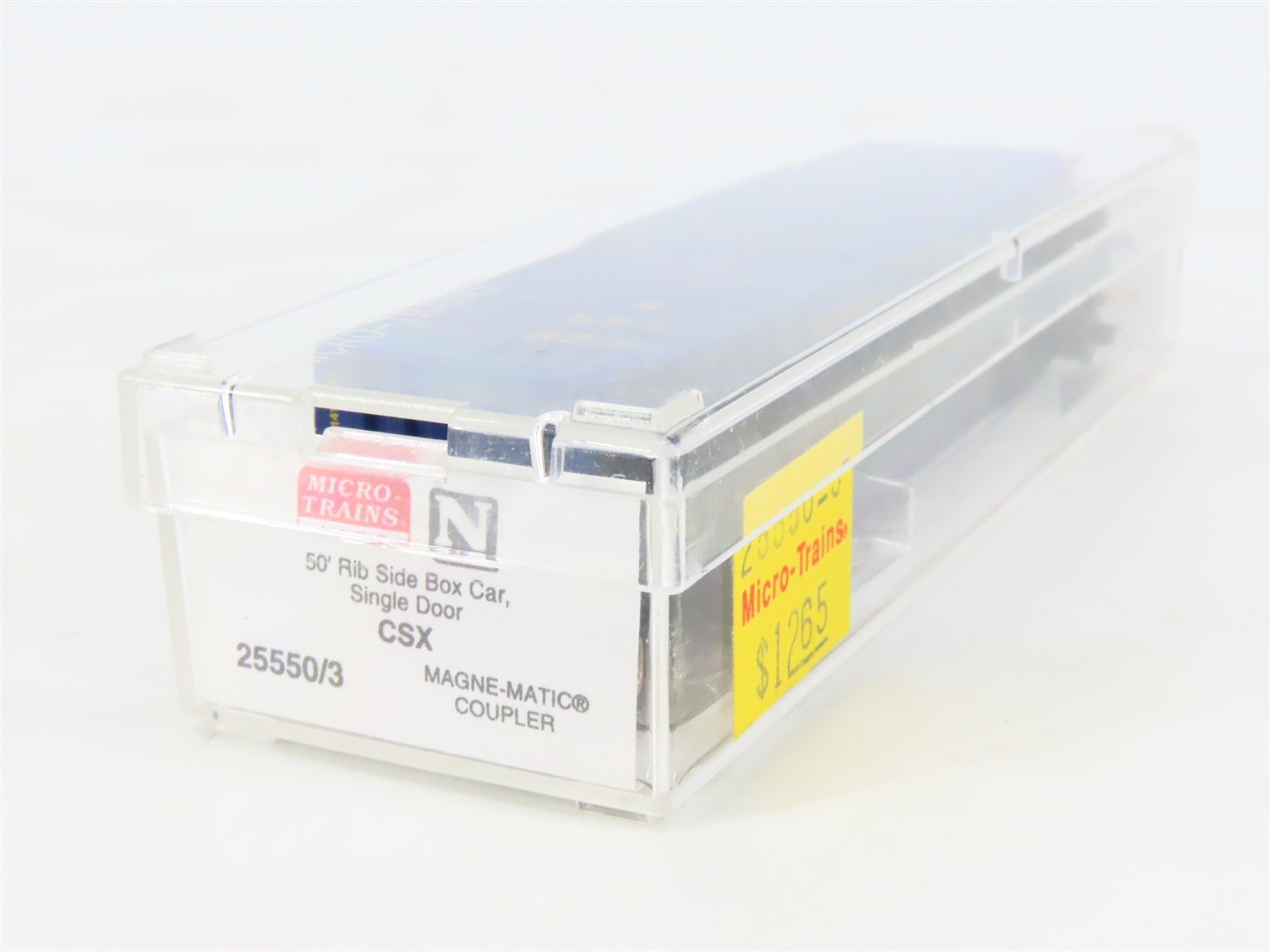 N Scale Micro-Trains MTL 25550/3 CSXT CSX 50' Rib Side Single Door Boxcar 141085