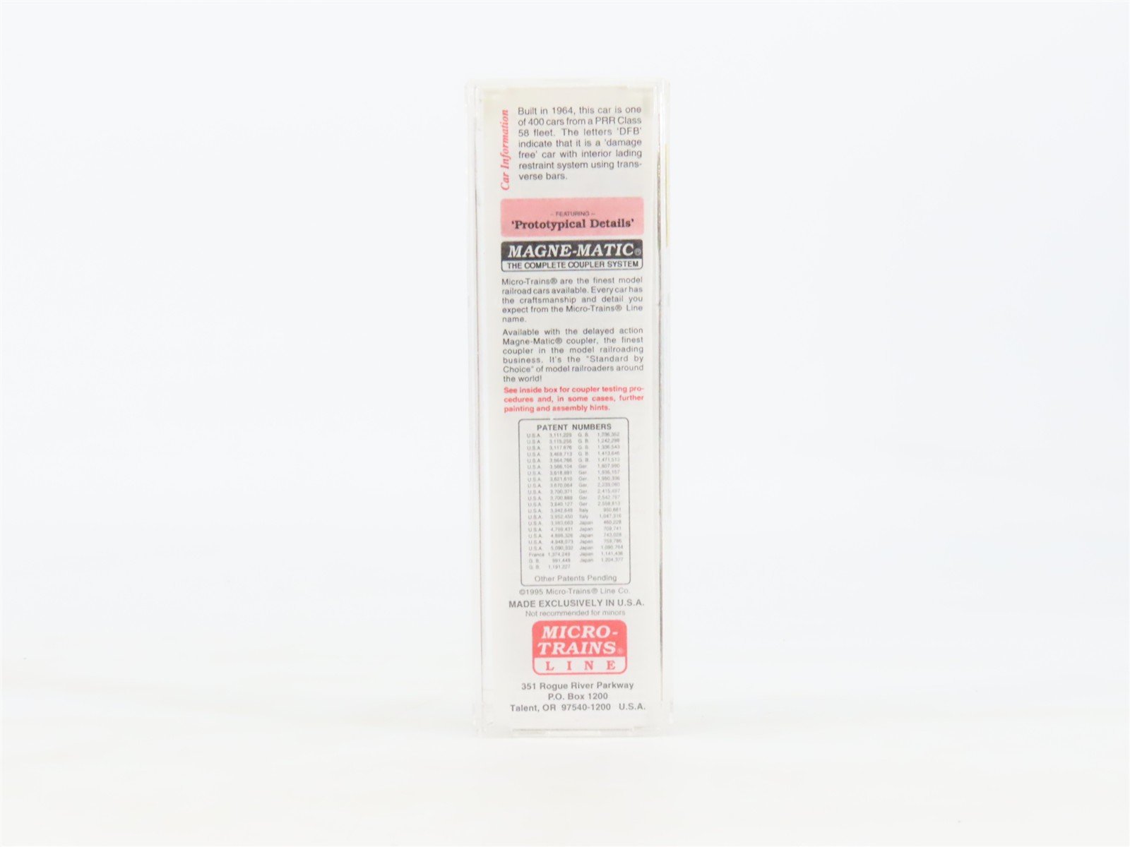 N Scale Micro-Trains MTL 27170 PRR Pennsylvania 50' Plug Door Box Car #112015
