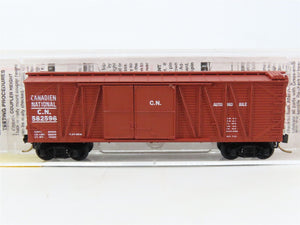 N Micro-Trains MTL 29070 CN Canadian National 40' Automobile Box Car #582596