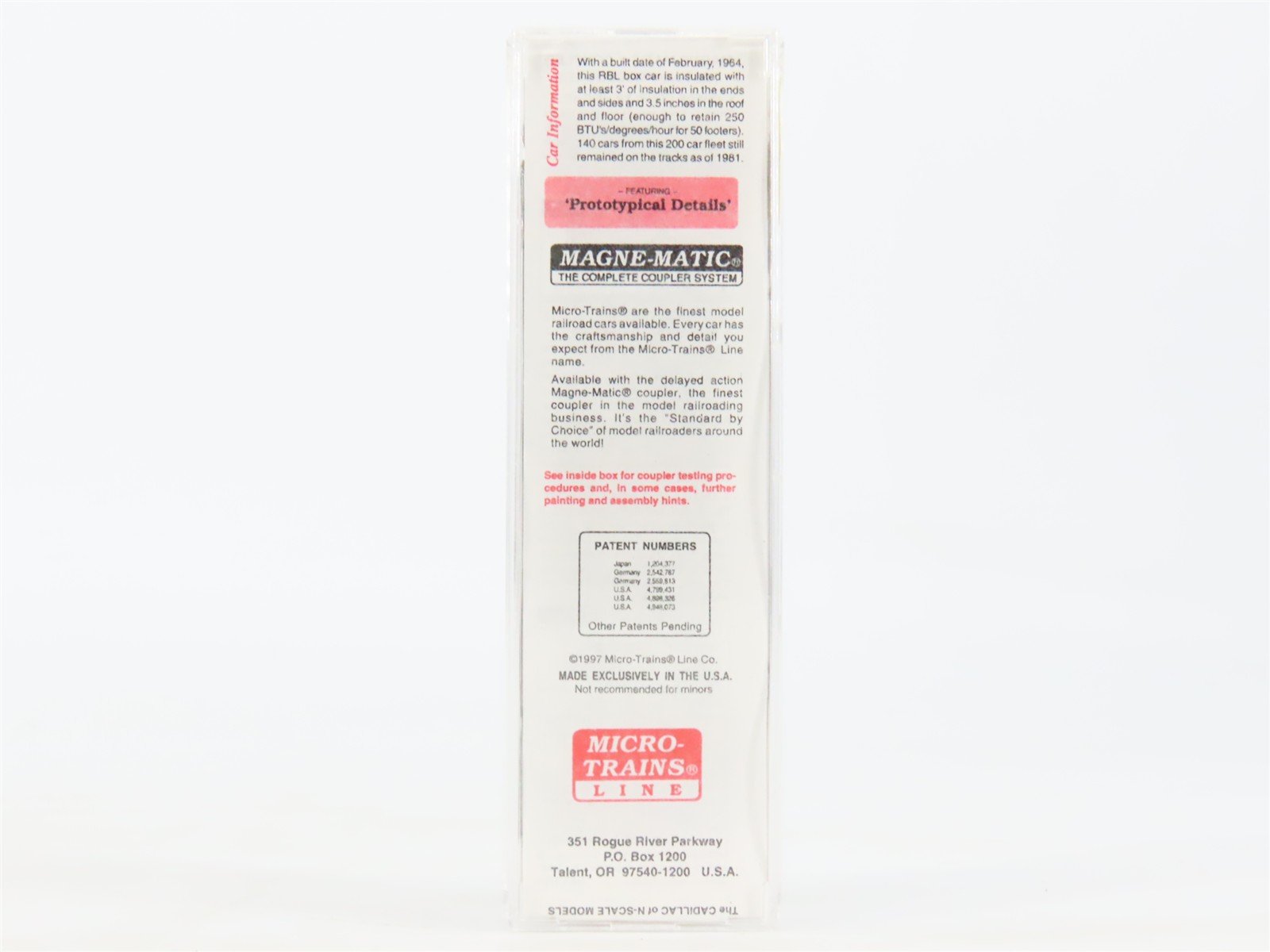 N Scale Micro-Trains MTL 32250 NYC New York Central System 50' Box Car #78824