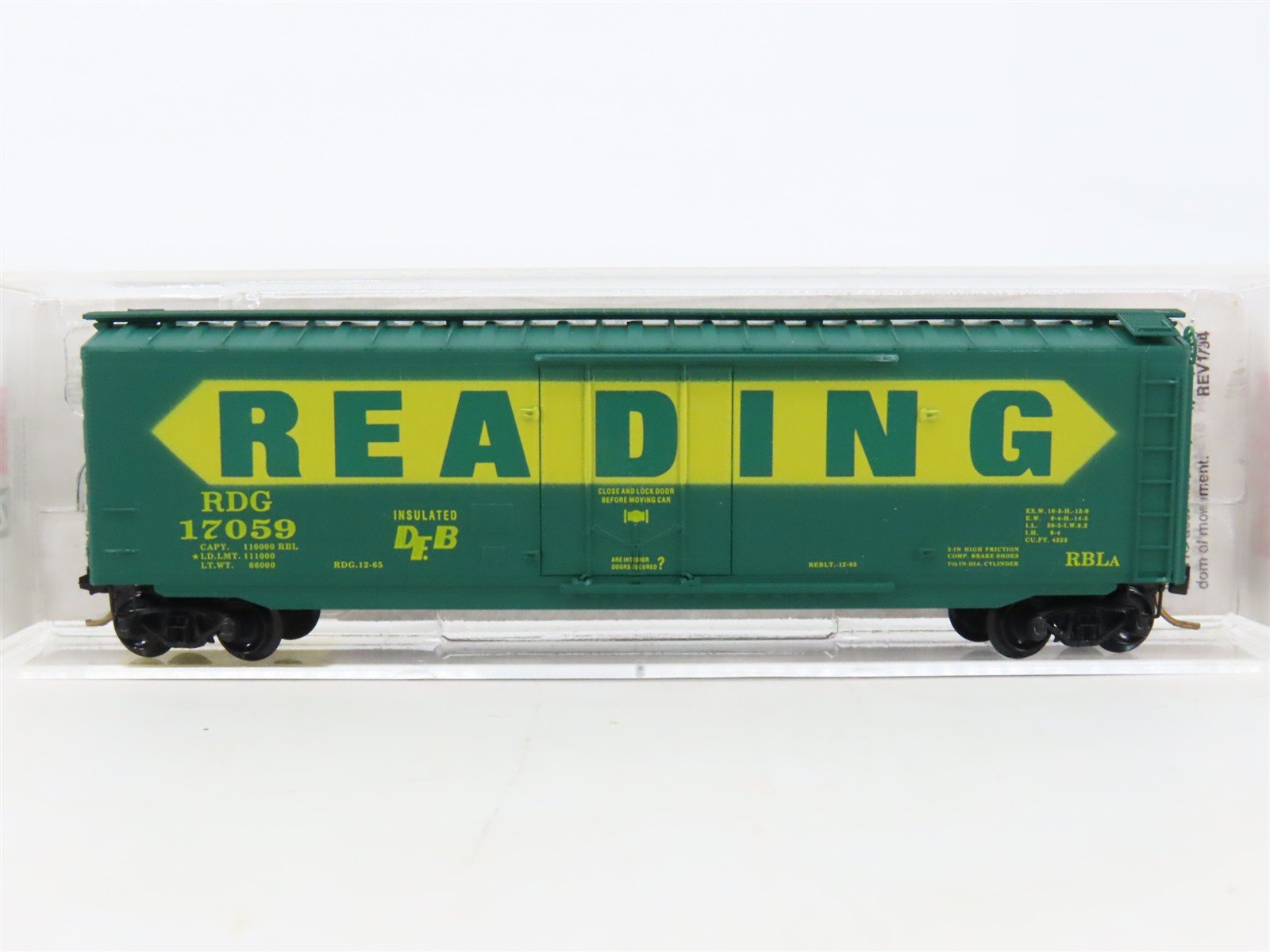 N Scale Micro-Trains MTL 32320 RDG Reading 50' Plug Door Box Car #17059