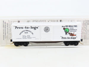 N Micro-Trains MTL 42060 Potlatch Lumber Co. Pres-to-logs 40' Wood Box Car #424