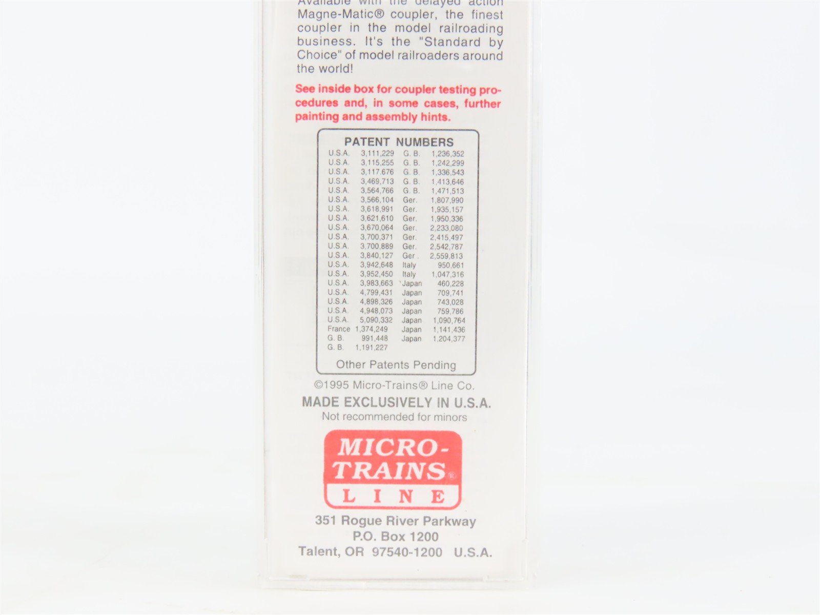 N Micro-Trains MTL 42060 Potlatch Lumber Co. Pres-to-logs 40' Wood Box Car #424