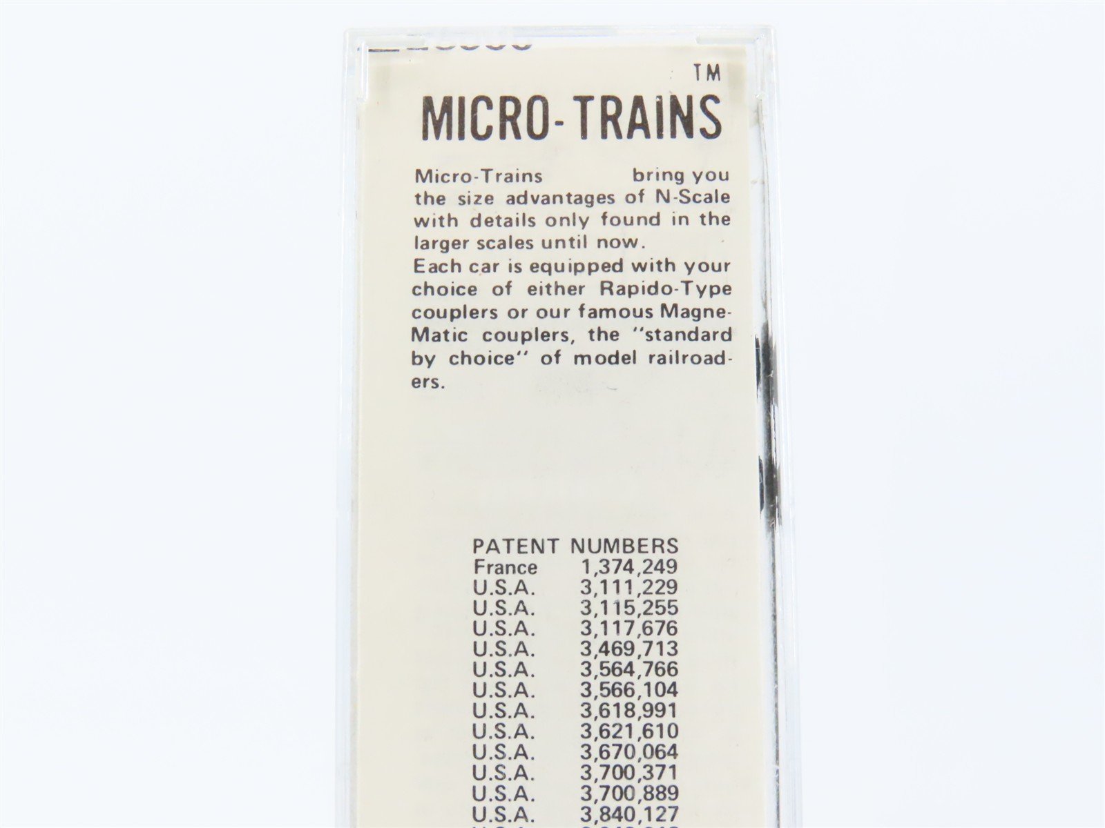 N Scale Kadee Micro-Trains MTL 28000 Dimensional Data 40' Single Door Box Car
