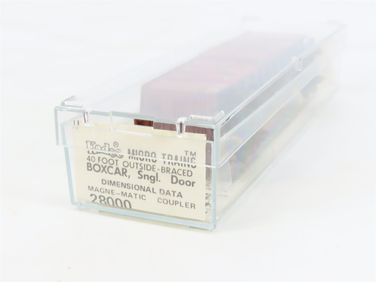 N Scale Kadee Micro-Trains MTL 28000 Dimensional Data 40' Single Door Box Car