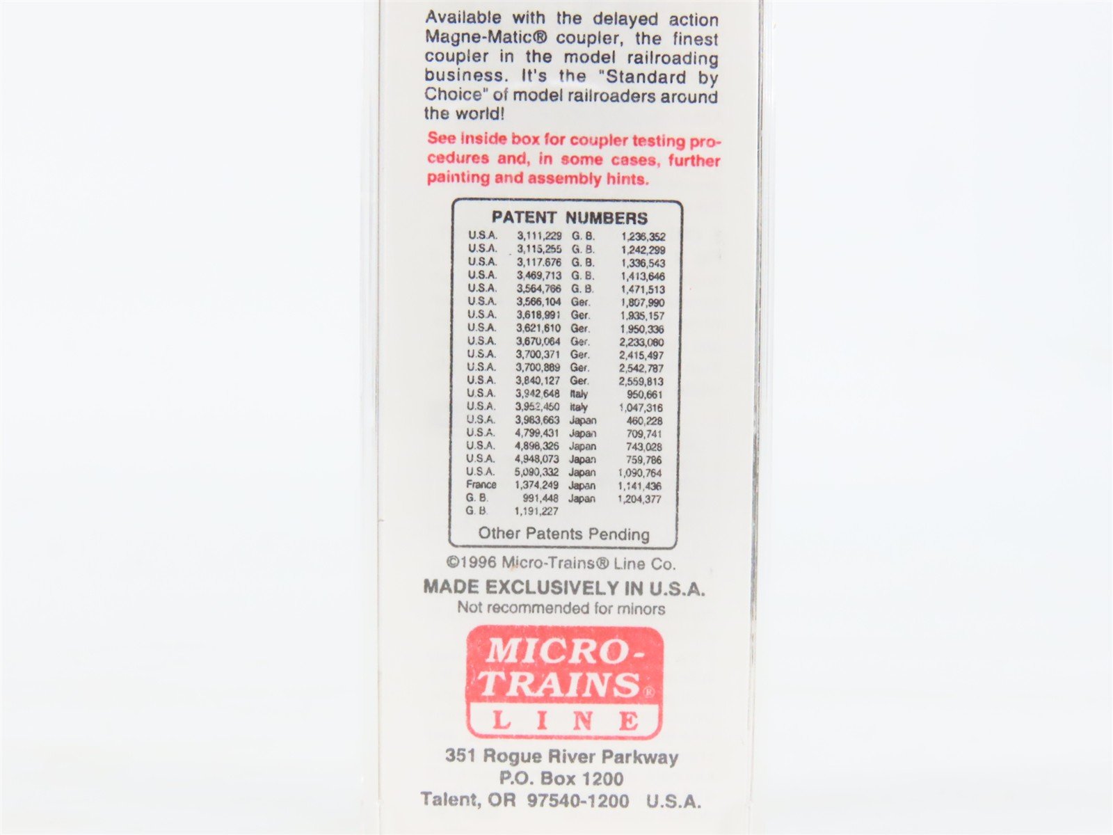 N Scale Micro-Trains MTL 28020 M&PA 