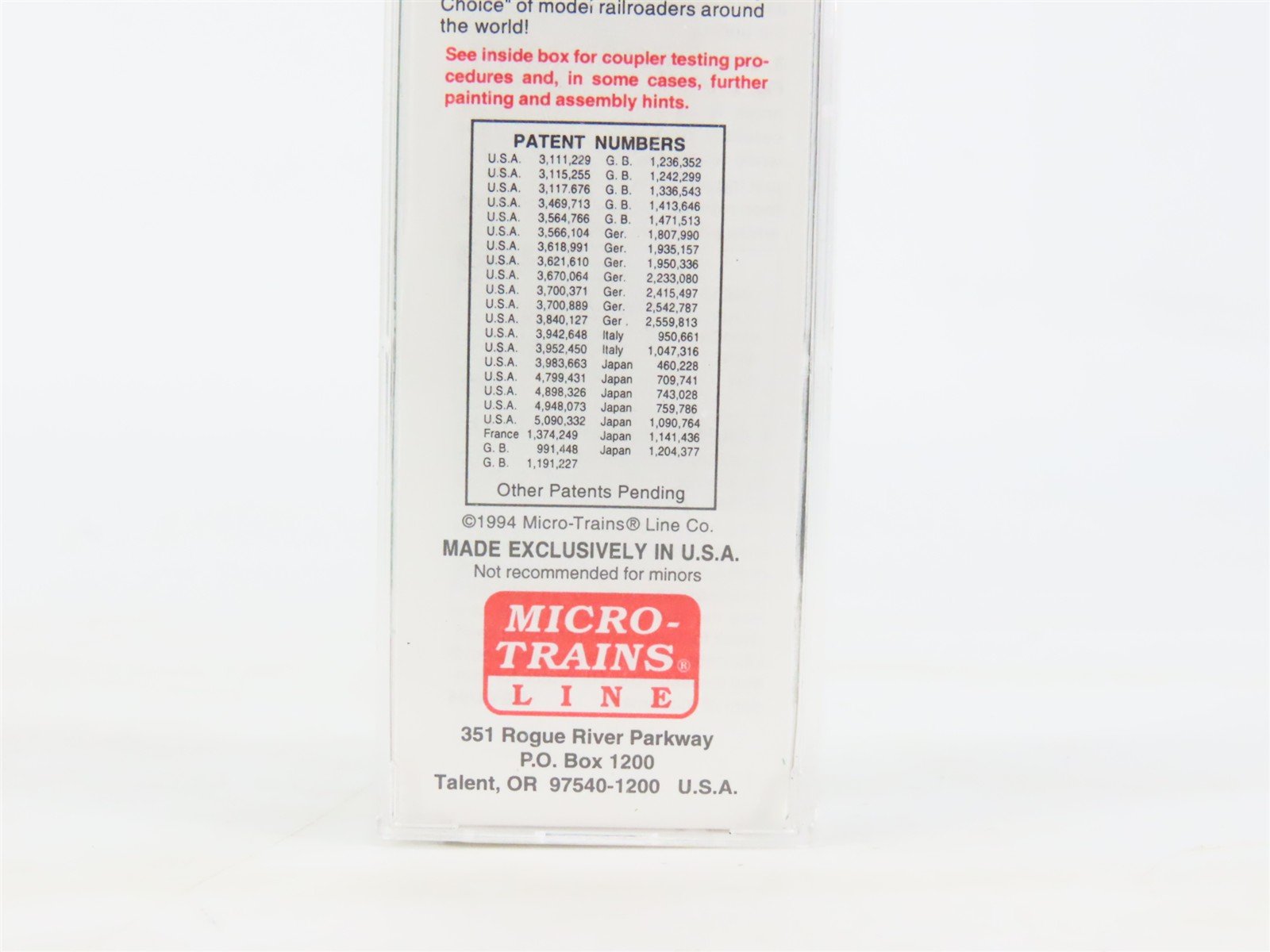 N Scale Micro-Trains MTL 20160 PC Penn Central 40' Single Door Box Car #103601