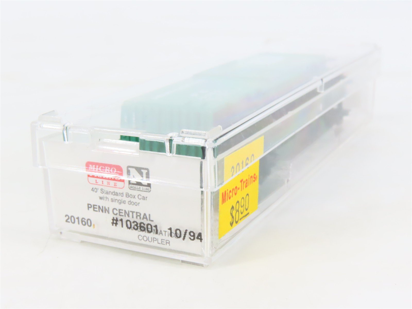 N Scale Micro-Trains MTL 20160 PC Penn Central 40' Single Door Box Car #103601