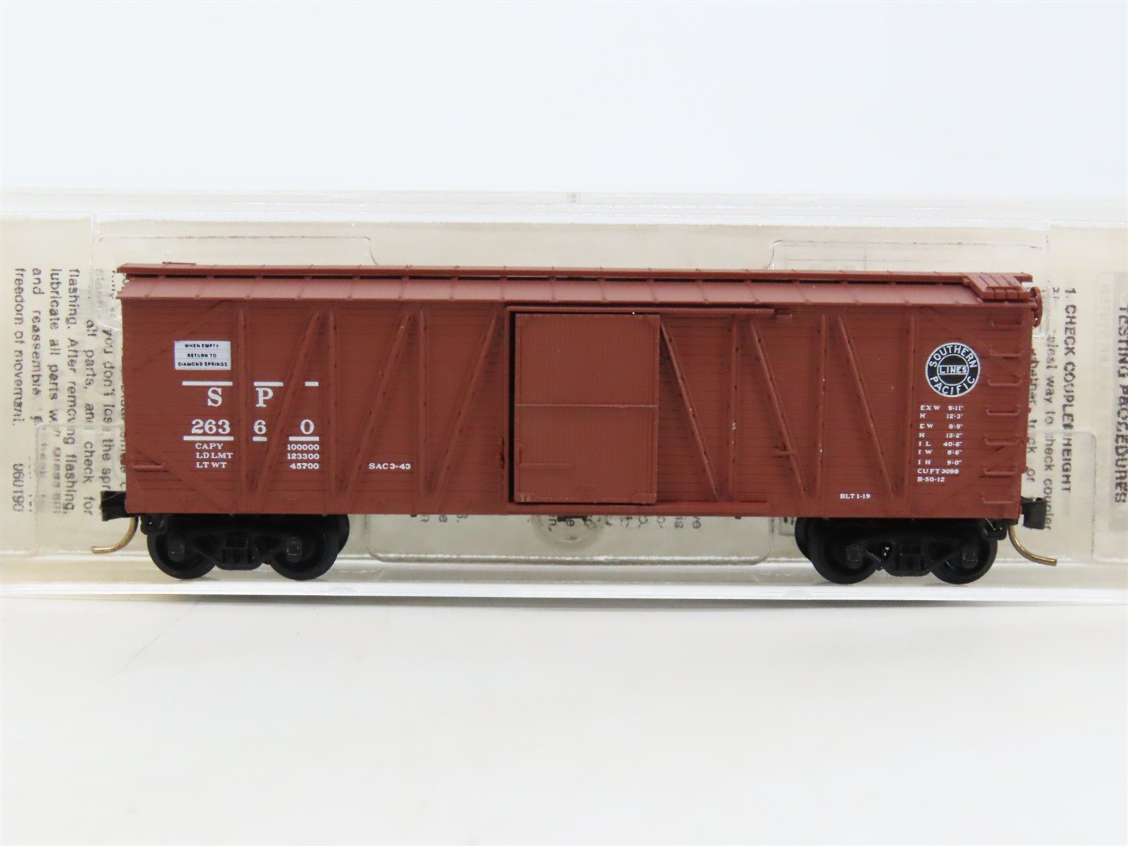 N Scale Micro-Trains MTL 28030 SP Southern Pacific 40' Single Door Boxcar #26360