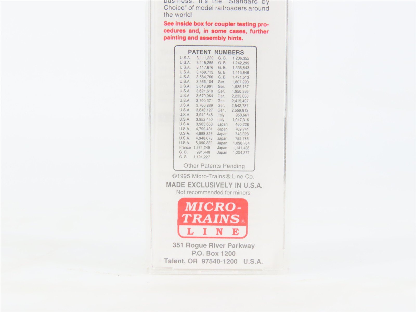 N Micro-Trains MTL 42060 Potlatch Lumber Co. Pres-to-logs 40' Wood Box Car #424