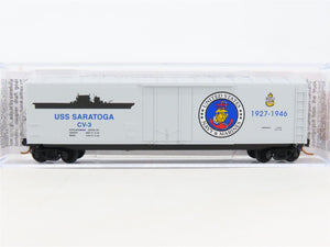 N Scale Micro-Trains MTL 03800409 Navy Series #9 USS Saratoga 50' Box Car #CV-3