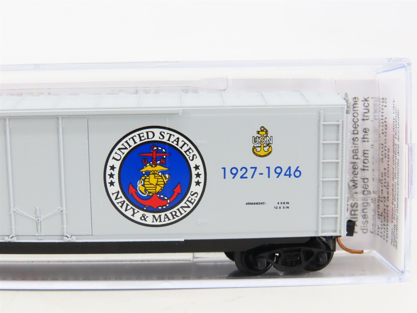N Scale Micro-Trains MTL 03800409 Navy Series #9 USS Saratoga 50' Box Car #CV-3