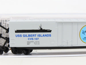 N Micro-Trains MTL 03800406 Navy Series #6 USS Gilbert Islands Box Car #CVE-107