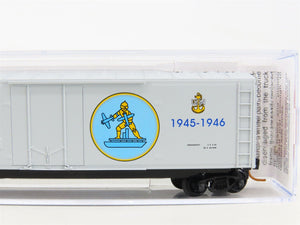 N Micro-Trains MTL 03800406 Navy Series #6 USS Gilbert Islands Box Car #CVE-107
