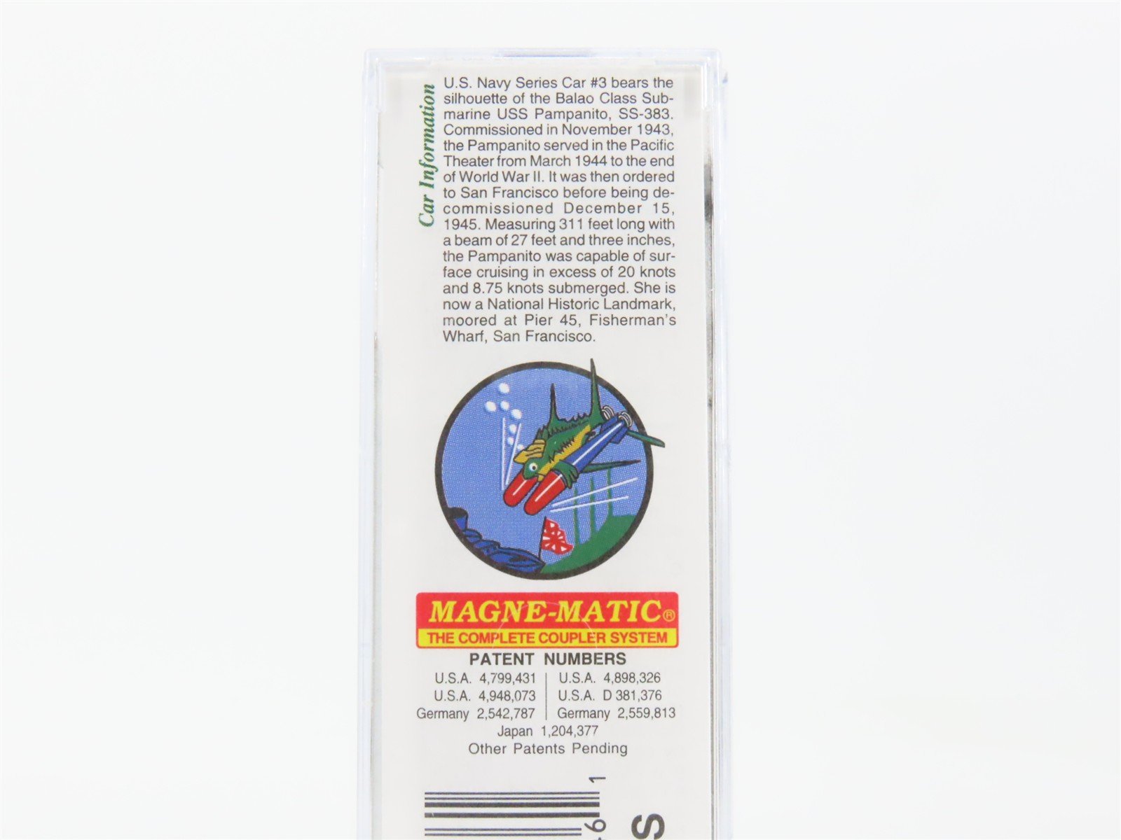 N Micro-Trains MTL 03800403 Navy Series #3 USS Pampanito 50' Box Car #SS-383