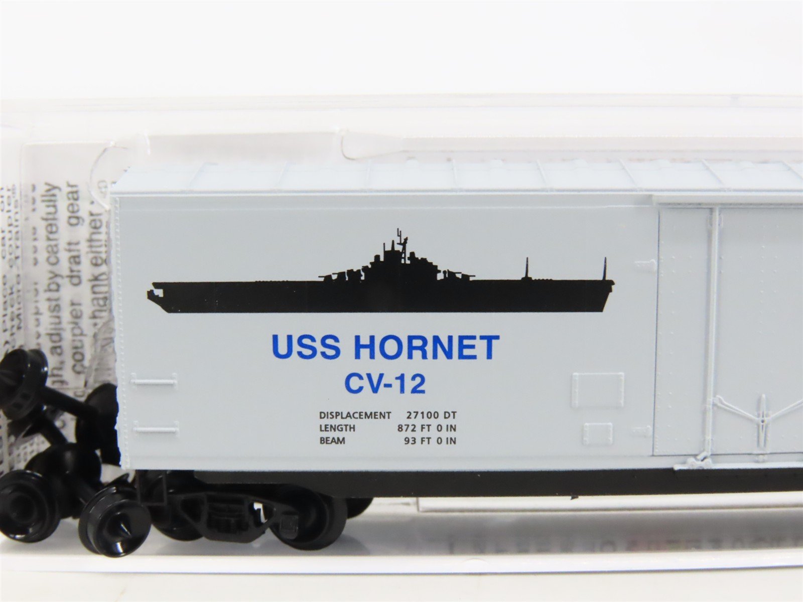 N Scale Micro-Trains MTL 03800402 Navy Series #2 USS Hornet 50' Box Car #CV-12