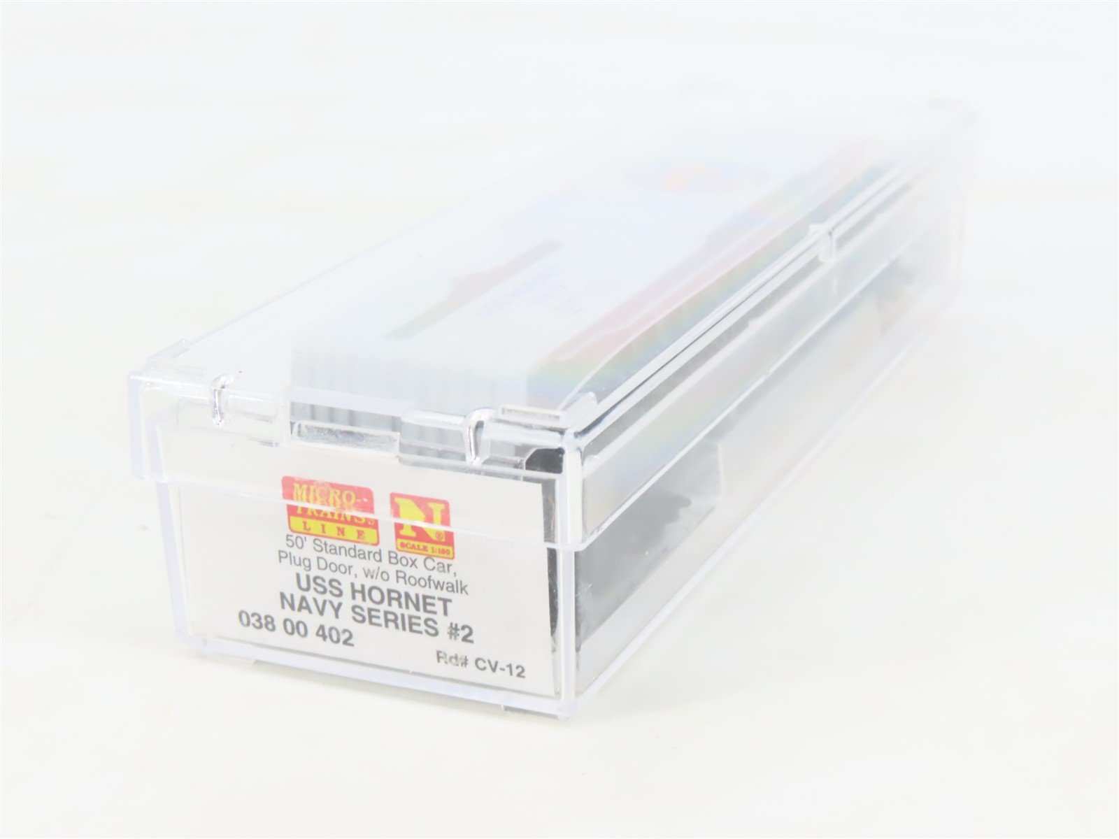 N Scale Micro-Trains MTL 03800402 Navy Series #2 USS Hornet 50' Box Car #CV-12