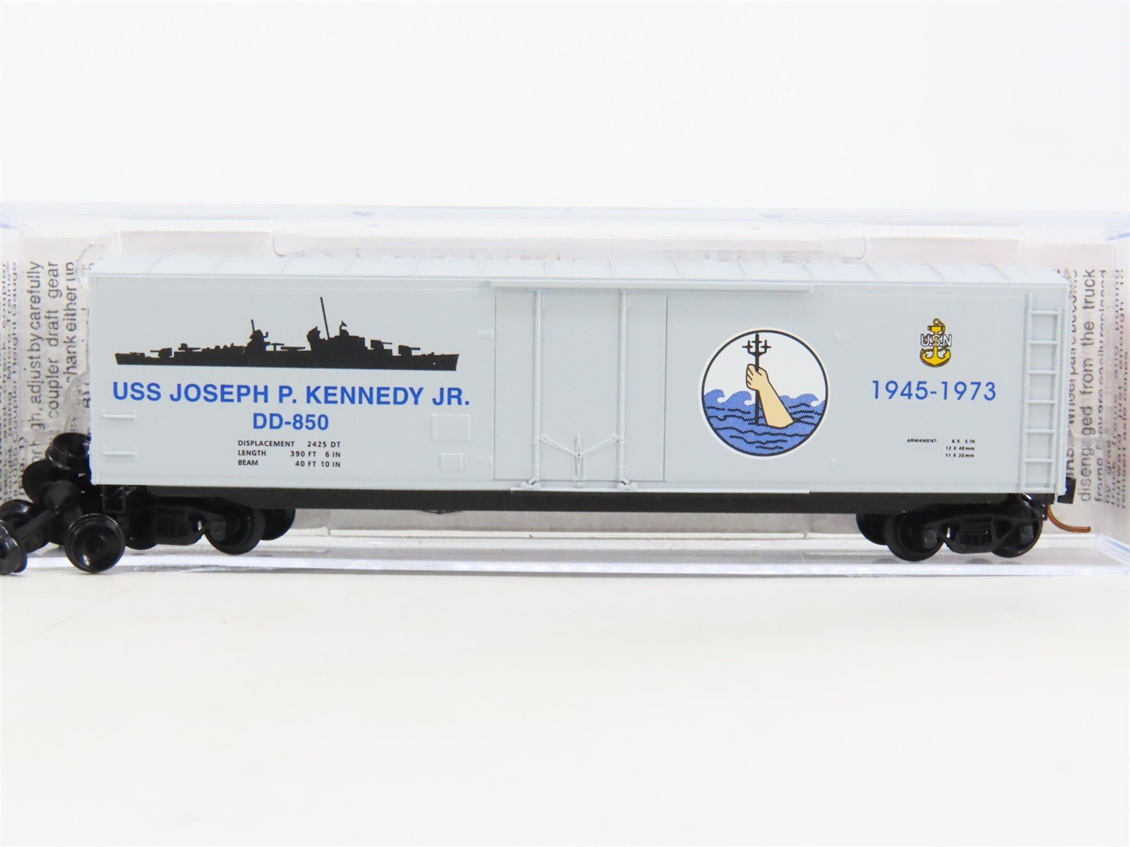 N Micro-Trains MTL 03800404 Navy Series #4 USS J.P. Kennedy, Jr. Box Car #DD-850
