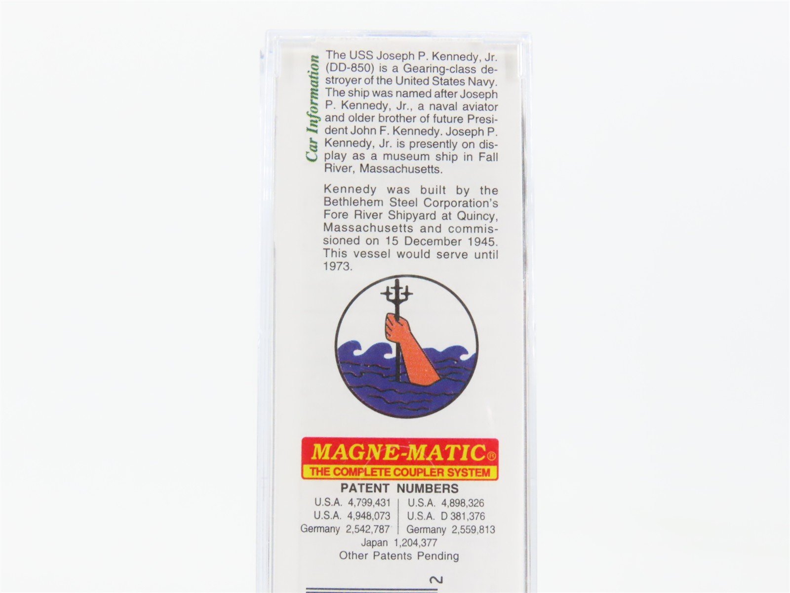 N Micro-Trains MTL 03800404 Navy Series #4 USS J.P. Kennedy, Jr. Box Car #DD-850