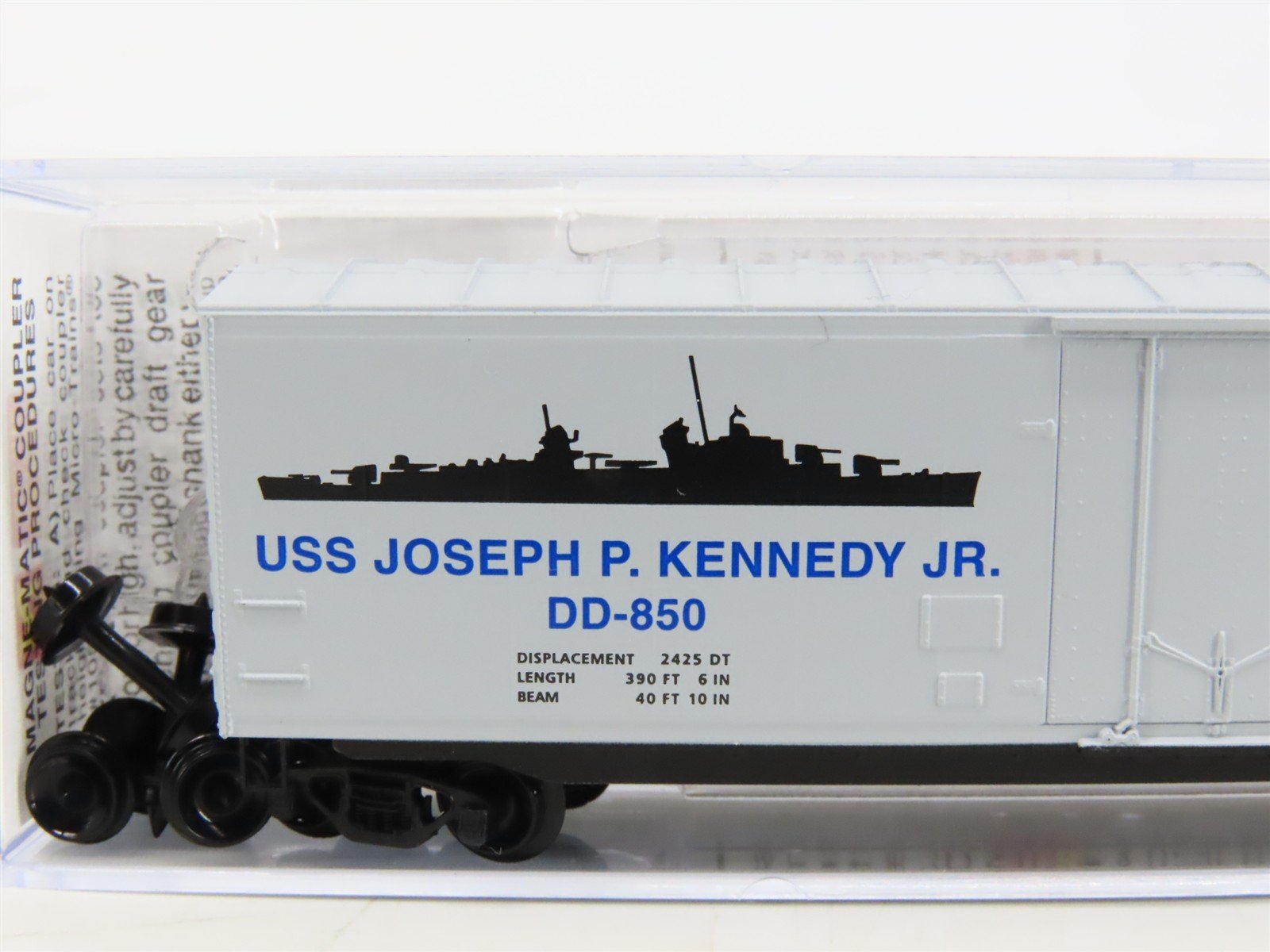 N Micro-Trains MTL 03800404 Navy Series #4 USS J.P. Kennedy, Jr. Box Car #DD-850