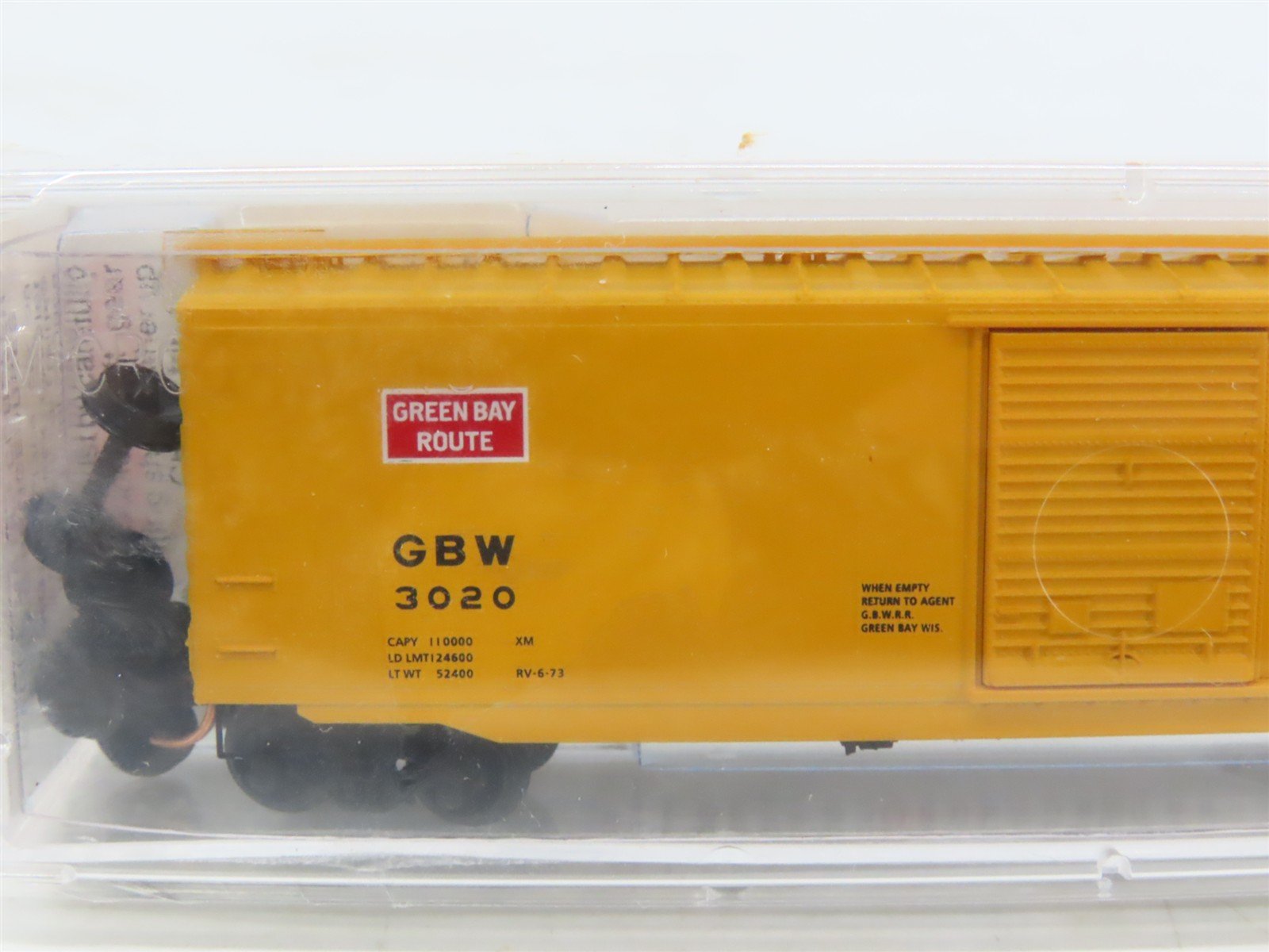 N Scale Micro-Trains MTL 31130 GBW Green Bay Route 50' Single Door Box Car #3020