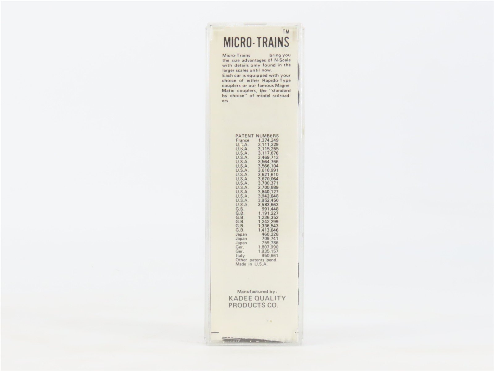 N Kadee Micro-Trains MTL 31080 C&O Chesapeake & Ohio Progress 50' Box Car #21427