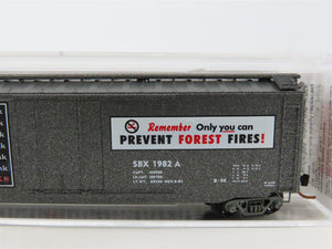 N Scale Micro-Trains MTL 03200406 SBX Smokey Bear 50' Plug Door Box Car #1982A