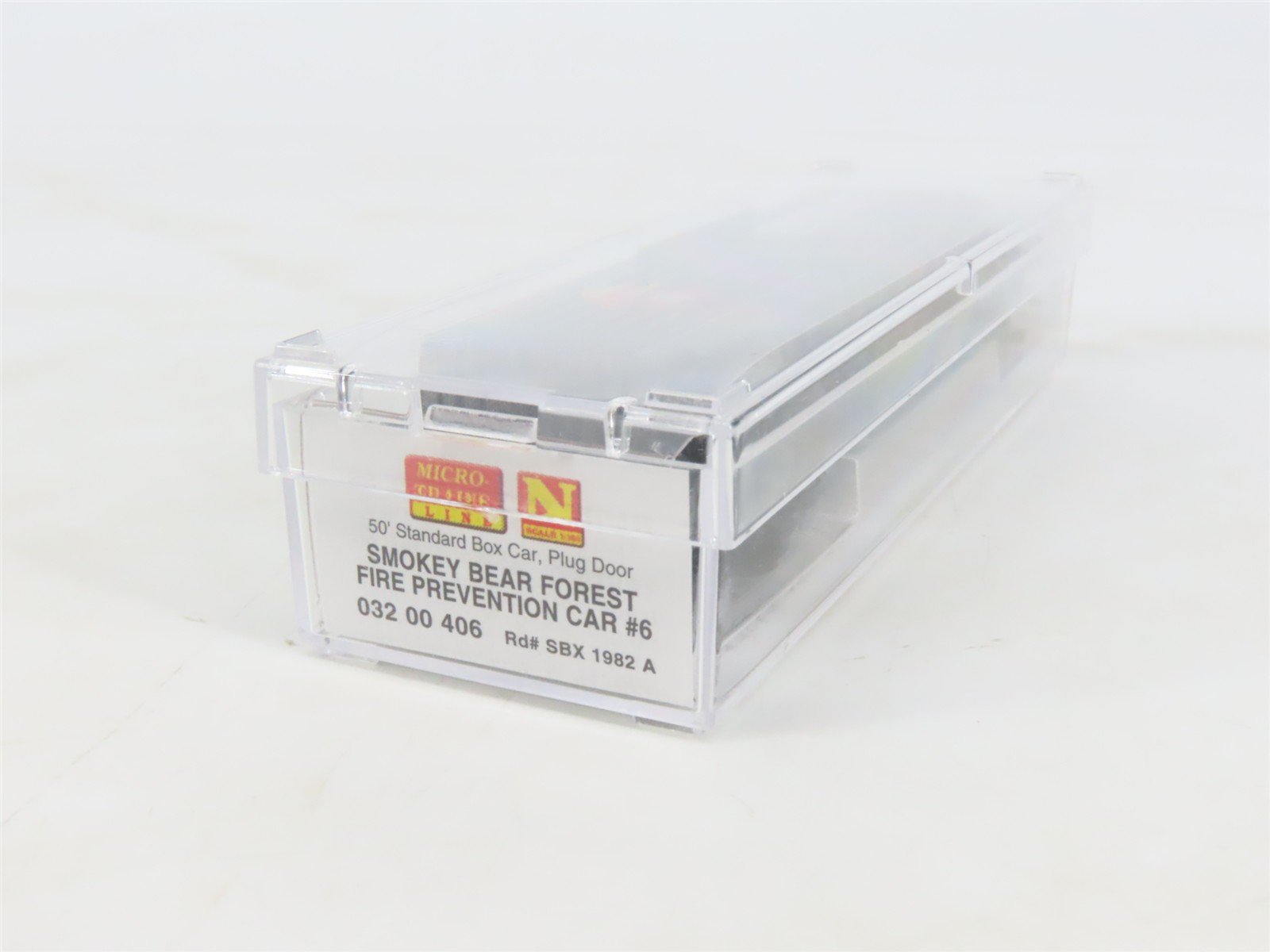 N Scale Micro-Trains MTL 03200406 SBX Smokey Bear 50' Plug Door Box Car #1982A