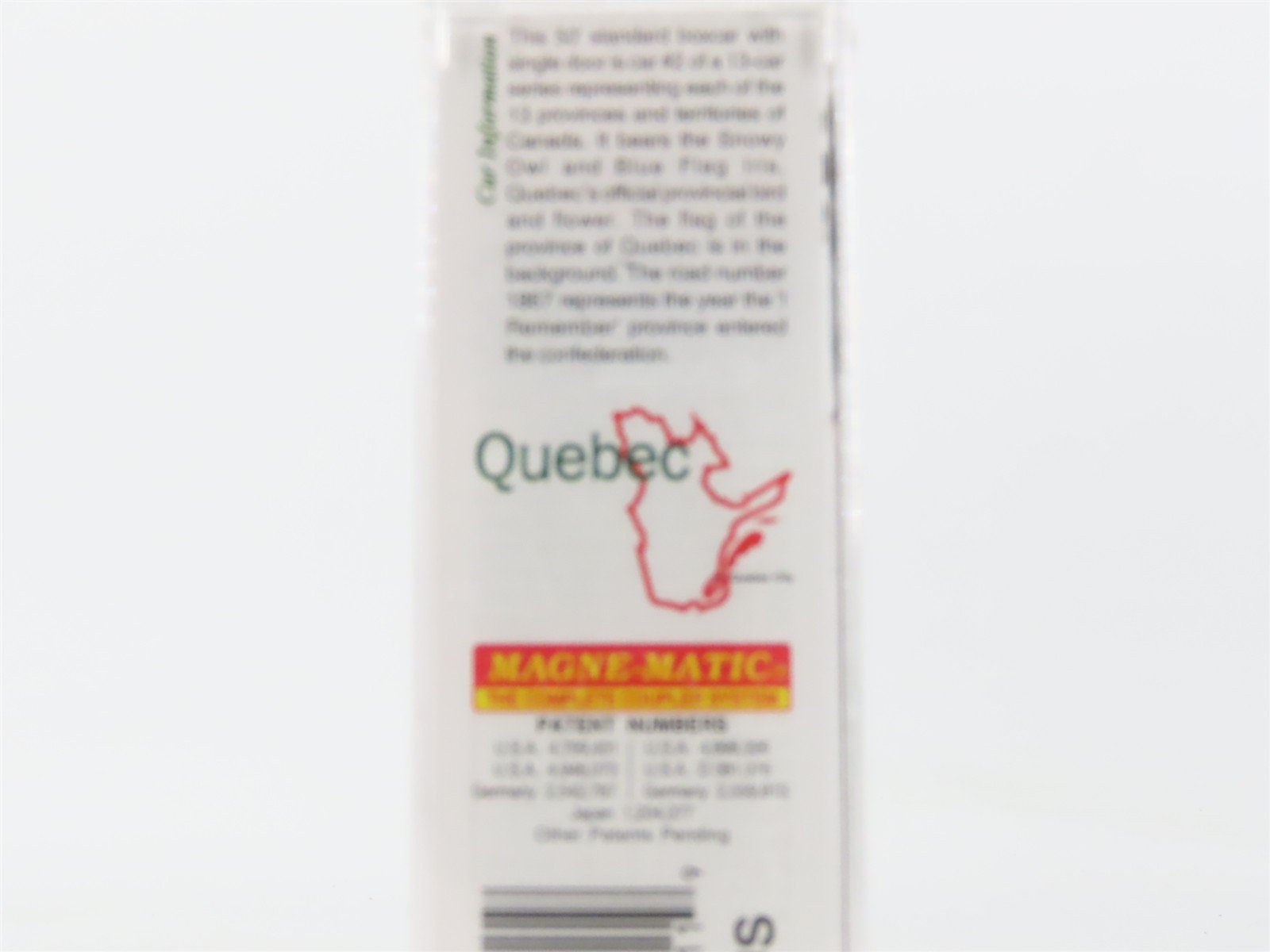 N Scale Micro-Trains MTL 07700152 QC Quebec Provincial 50' Box Car #1867