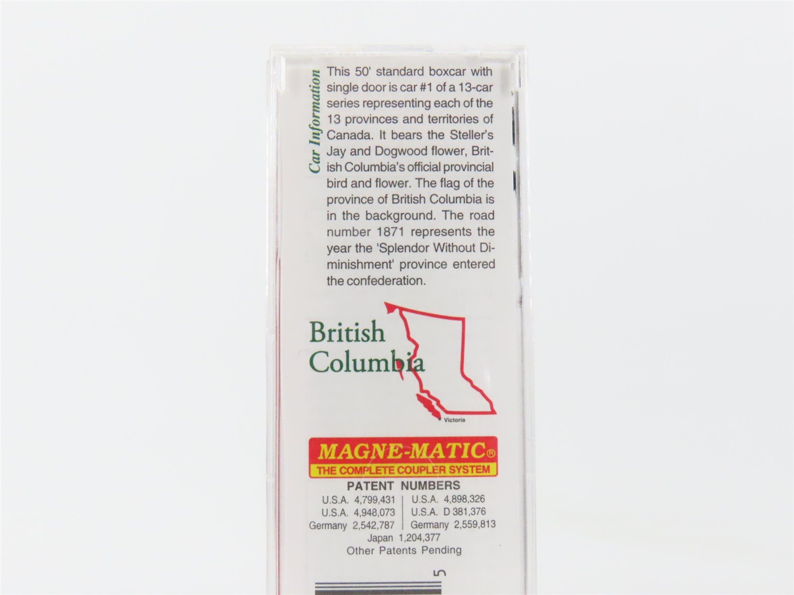 N Micro-Trains MTL 07700151 BC British Columbia Provincial 50' Box Car #1871