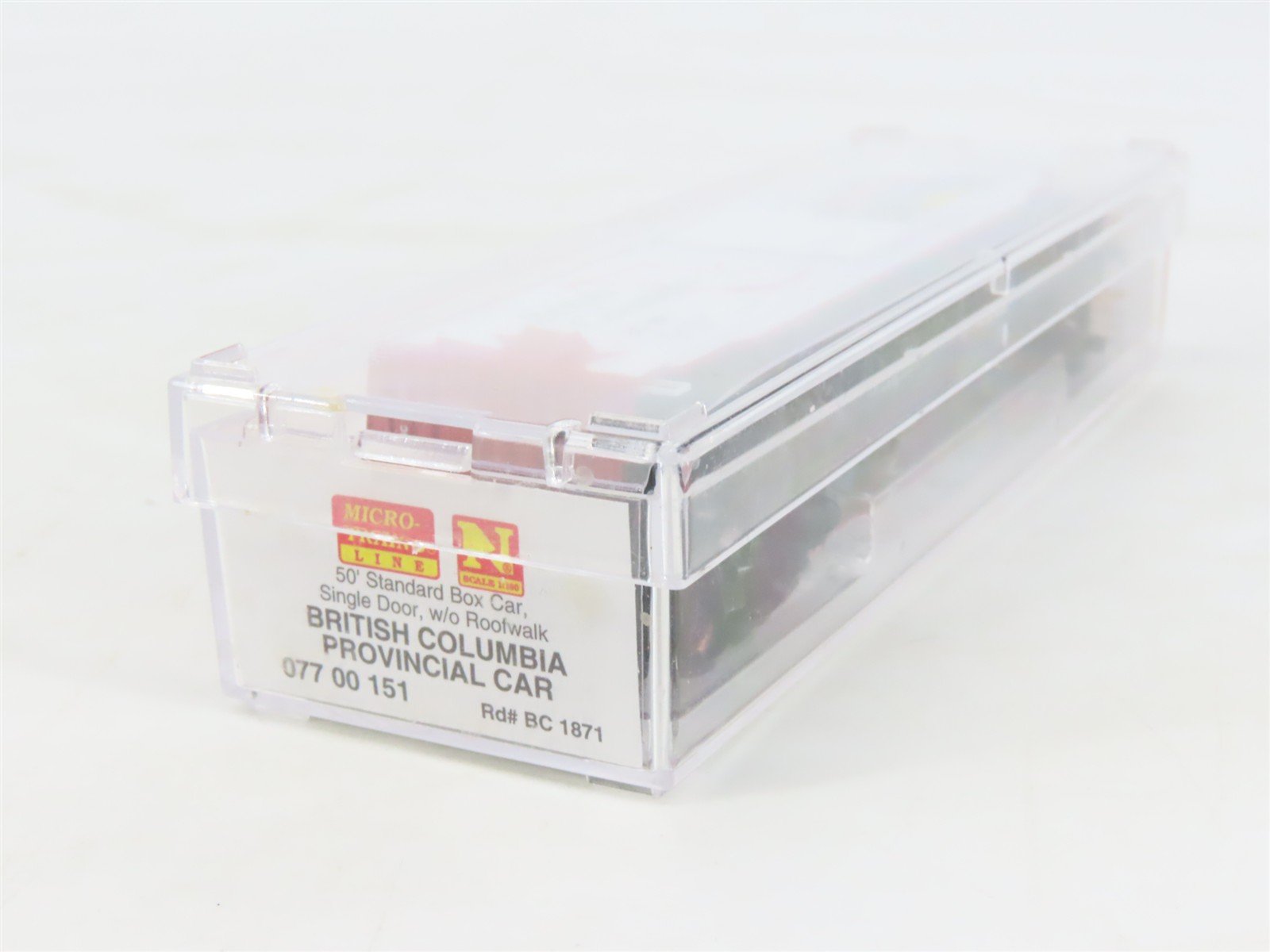 N Micro-Trains MTL 07700151 BC British Columbia Provincial 50' Box Car #1871