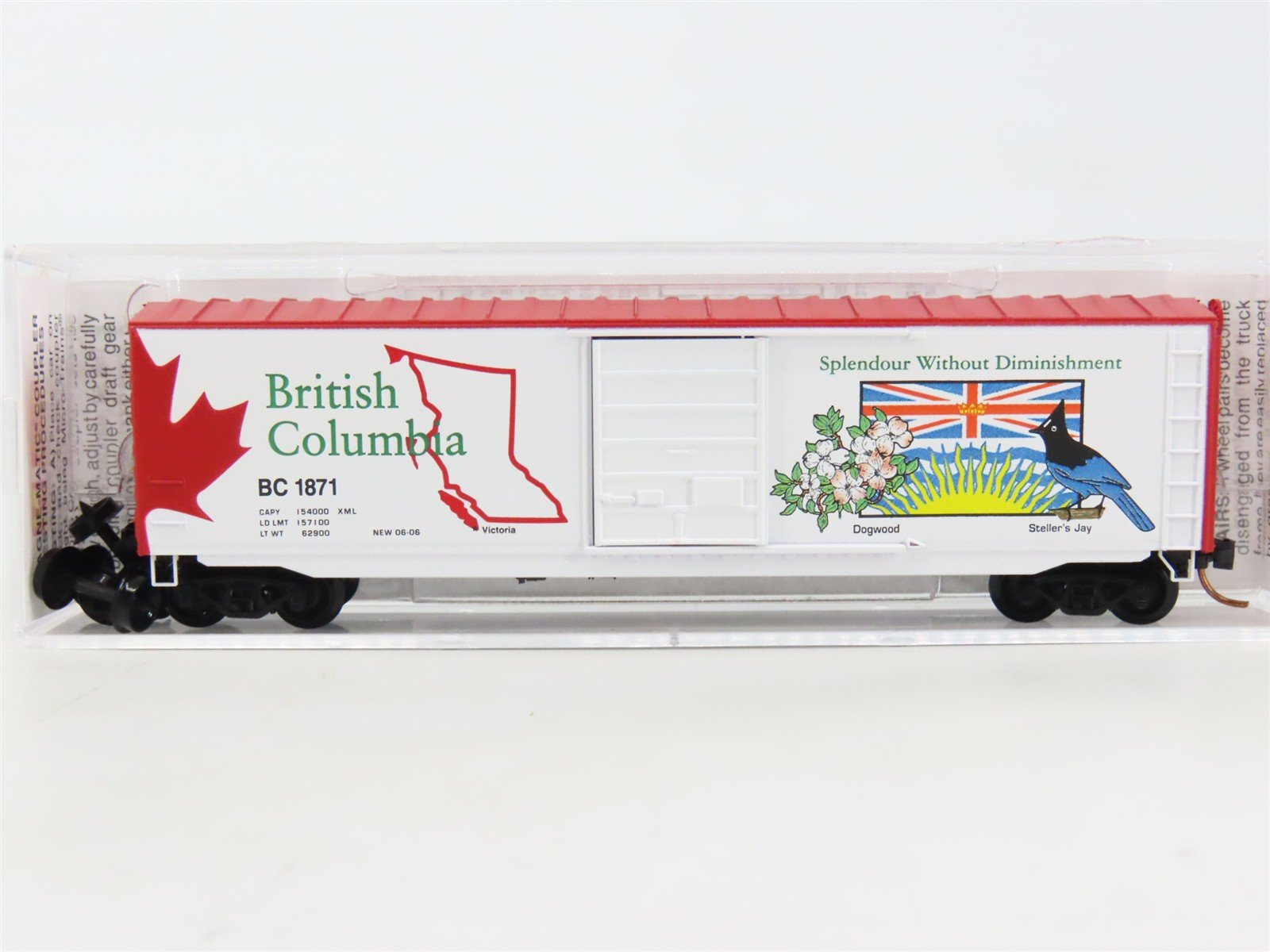 N Scale Micro-Trains MTL 07700151 BC British Columbia Provincial 50' Boxcar 1871