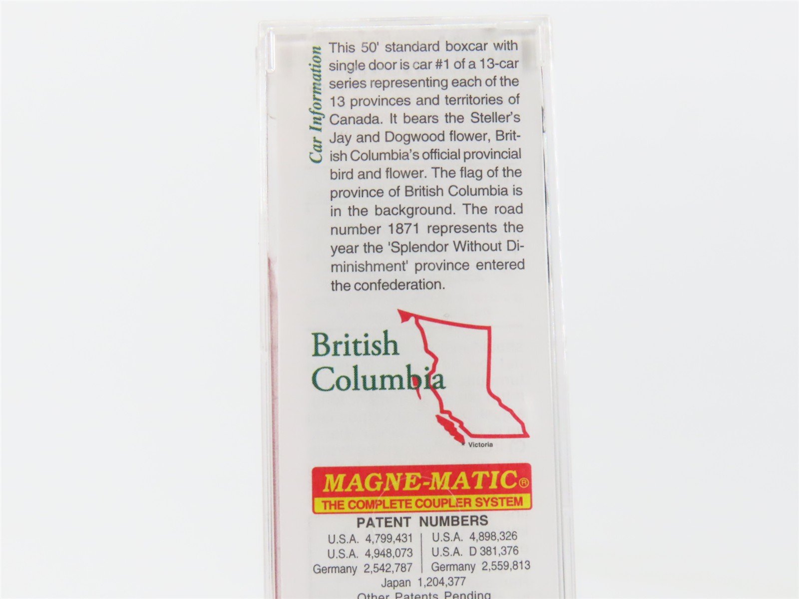 N Scale Micro-Trains MTL 07700151 BC British Columbia Provincial 50' Boxcar 1871