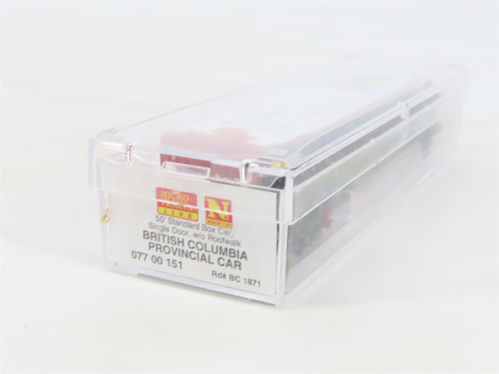 N Scale Micro-Trains MTL 07700151 BC British Columbia Provincial 50' Boxcar 1871