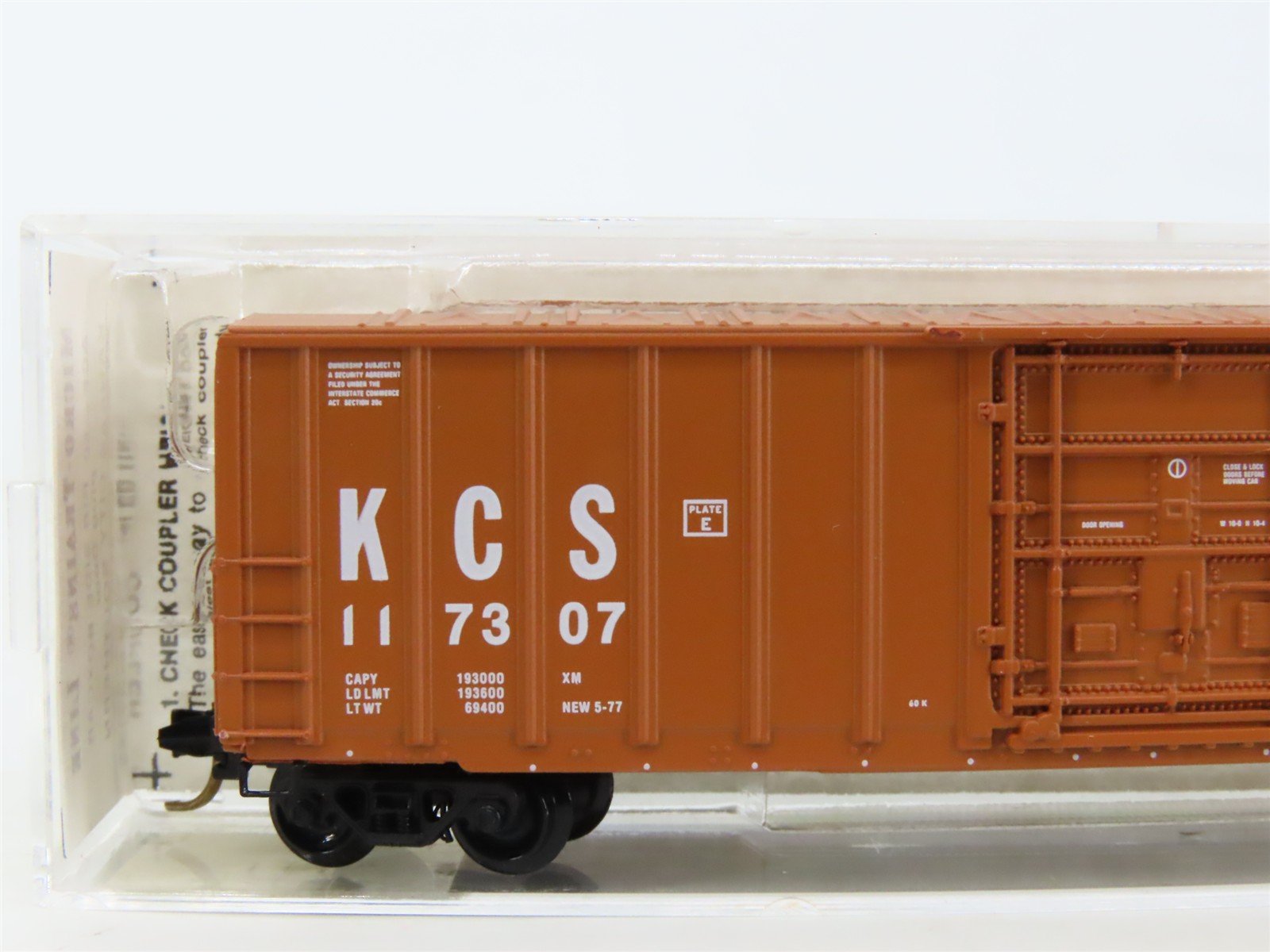 N Scale Micro-Trains MTL 27190 KCS Kansas City Southern 50' Box Car #117307
