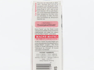 N Scale Micro-Trains MTL 27200 WC Wisconsin Central 50' Plug Door Box Car #27114