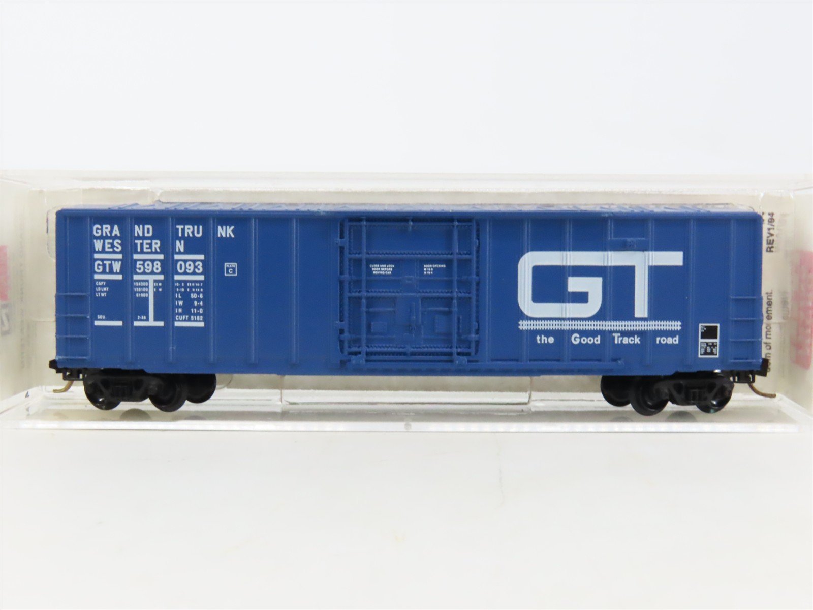 N Scale Micro-Trains MTL 27220 GTW Grand Trunk Western 50' Box Car #598093