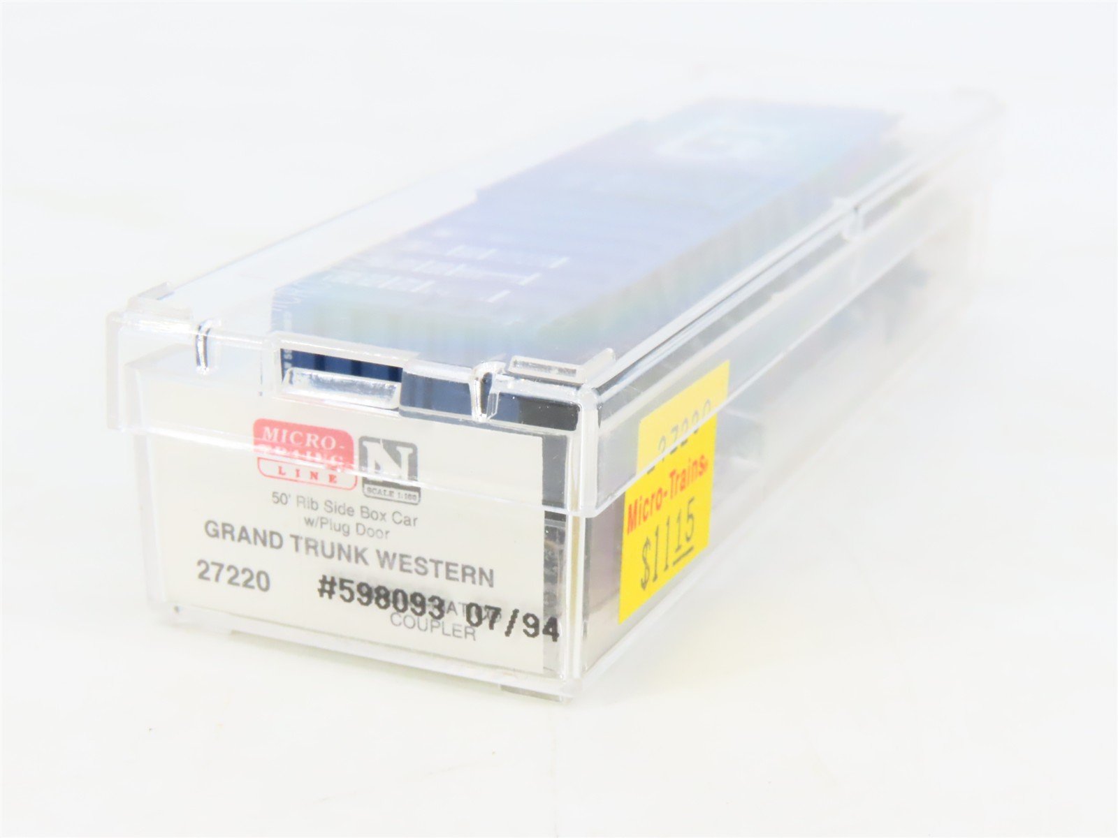 N Scale Micro-Trains MTL 27220 GTW Grand Trunk Western 50' Box Car #598093