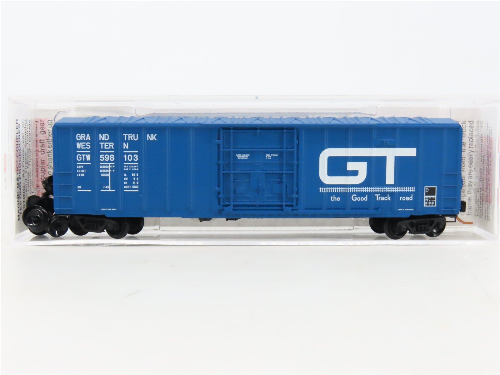 N Scale Micro-Trains MTL 27220 GTW Grand Trunk Western 50' Box Car #598103