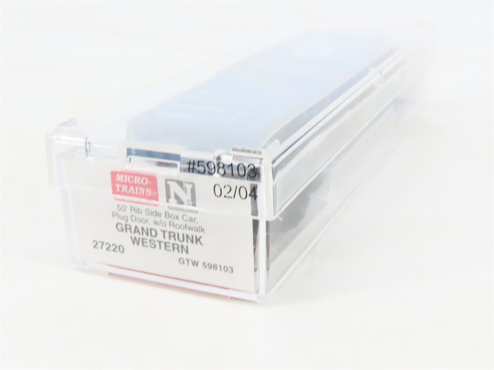 N Scale Micro-Trains MTL 27220 GTW Grand Trunk Western 50' Box Car #598103