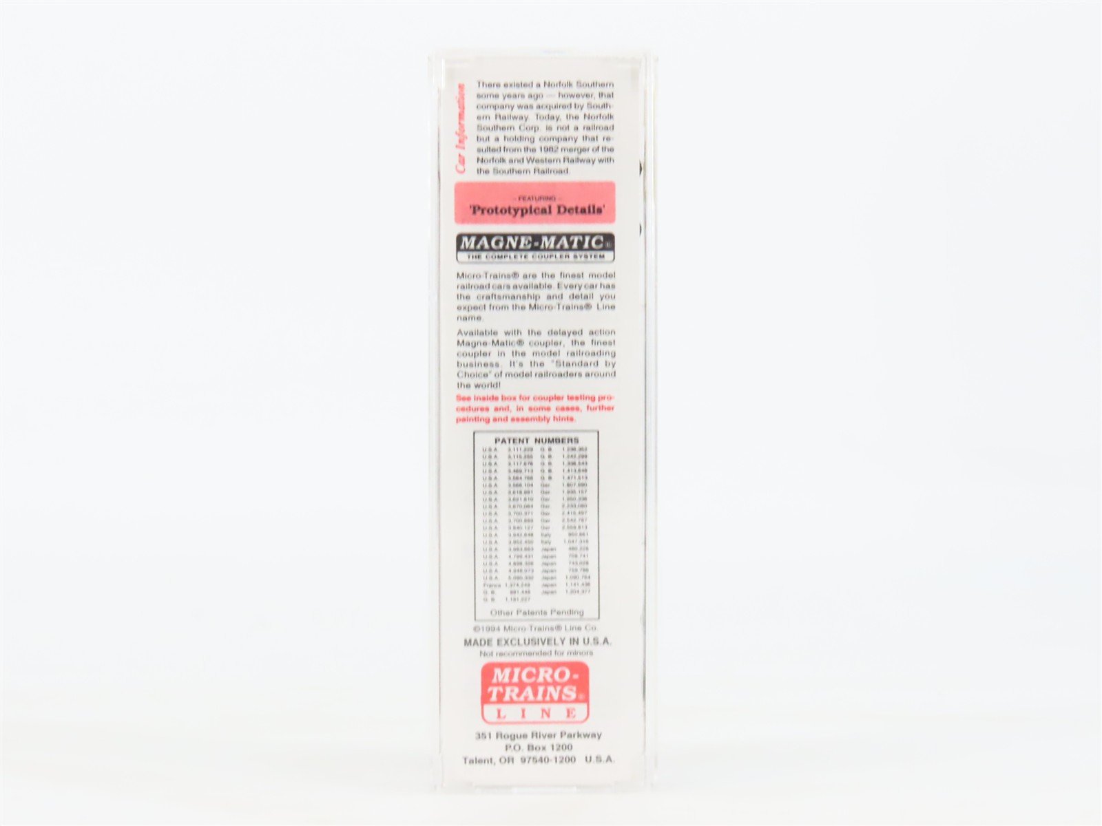 N Scale Micro-Trains MTL 27230 SOU NS Norfolk Southern 50' Box Car #584877