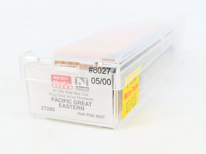N Scale Micro-Trains MTL 27280 PGE Pacific Great Eastern 50' Box Car #8027