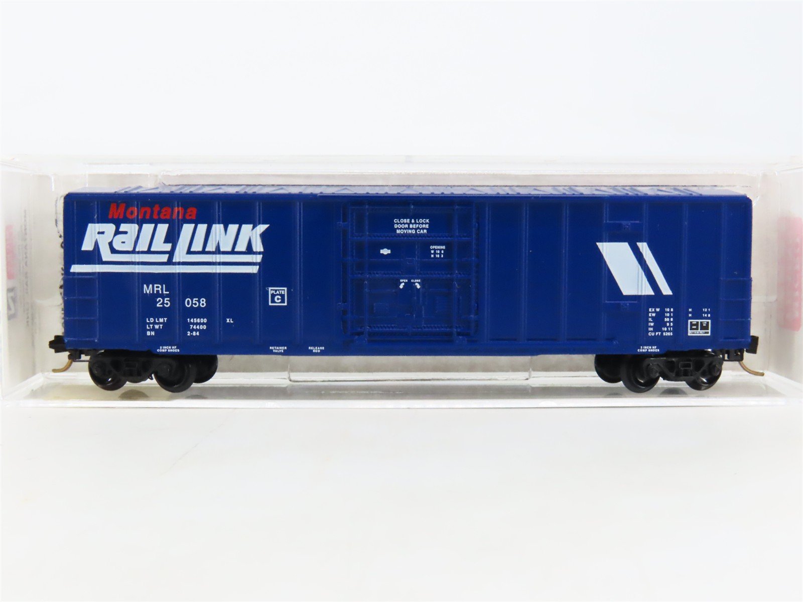 N Scale Micro-Trains MTL 27240 MRL Montana Rail Link 50' Plug Door Boxcar #25058