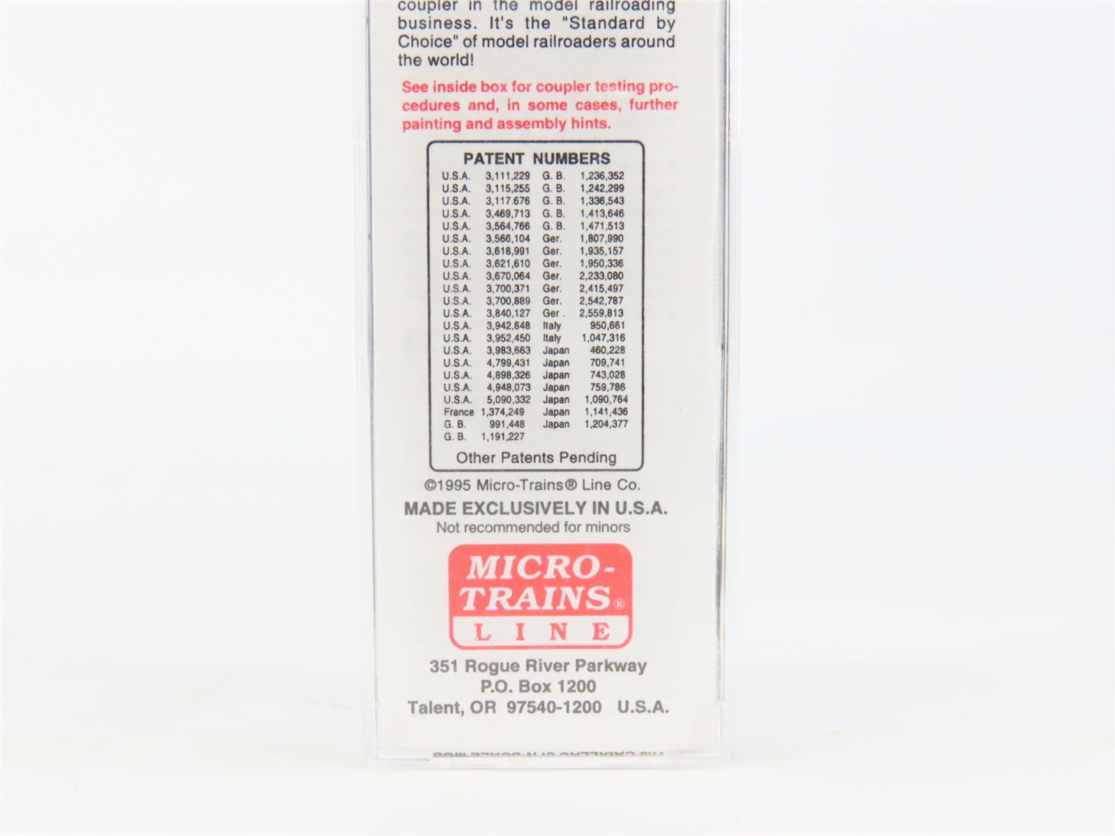 N Scale Micro-Trains MTL 27240 MRL Montana Rail Link 50' Plug Door Boxcar #25058